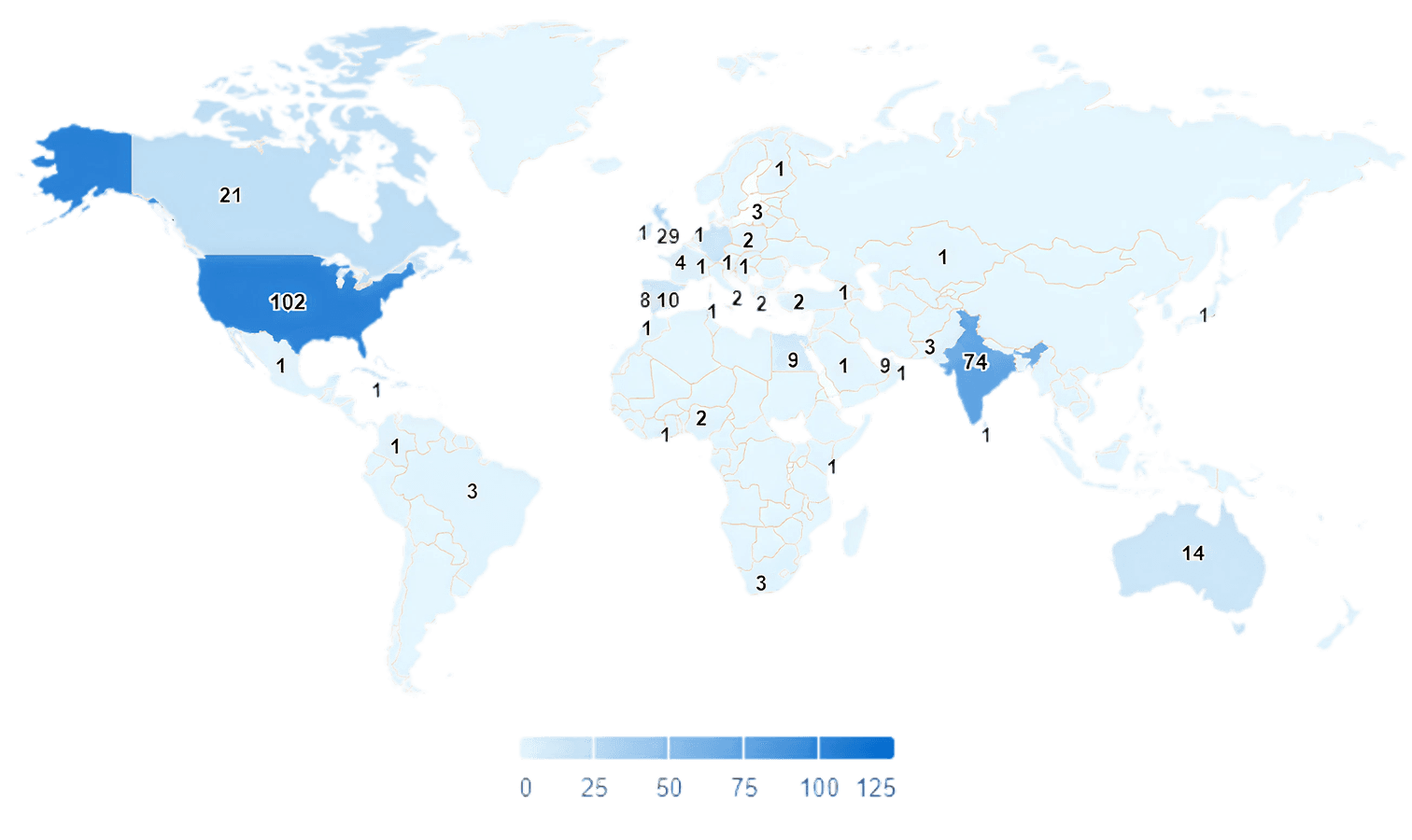 Global Distribution of SMEs - World Map